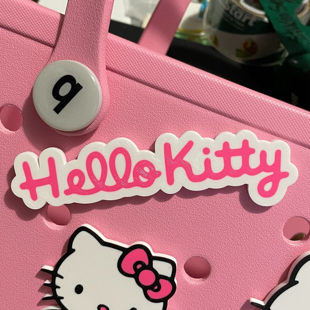Screw Back Style Set of 3 Hello Kitty Bogg Charms-Hello Kitty Bogg Charms - Picture 2 of 4